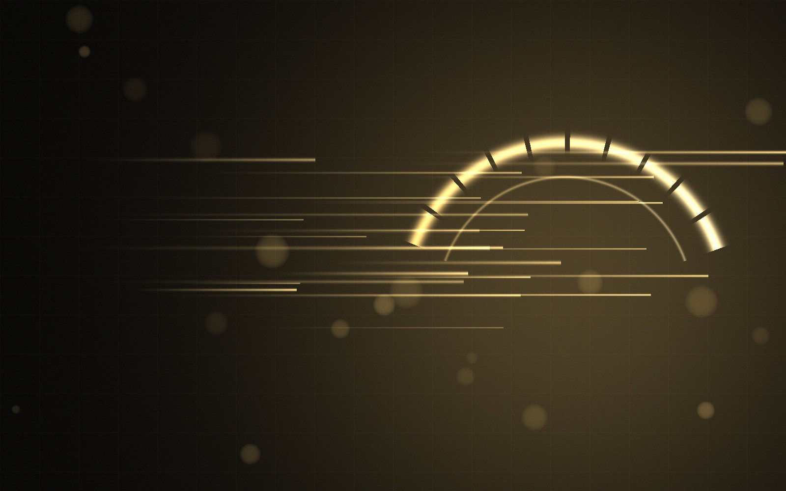 Abstract black-and-gold illustration of incoming calls being answered